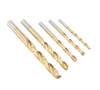 Coffret plastique de 5 forets à métaux HSS TITANIUM - Ø 4 / 5 / 6 / 8 / 10 mm
