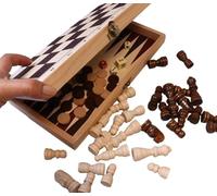 Coffret Pliant échec/Backgammon Bois 29 cm