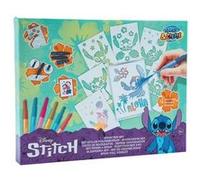 Coffret pochoirs Stitch spray pen Aqua G