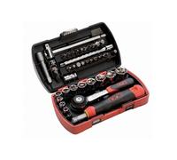 Coffret Pocket Light 39 douilles et accessoires 1/4'' avec éclairage SAM OUTILLAGE