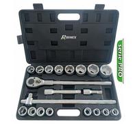 Ribimex – Coffret poids lourd PRKOUT21PL – 21 pièces, douilles 6 pans