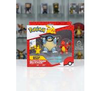 COFFRET POKÉMON JAZWARES MULTI-PACK : PIKACHU, TORTANK, REPTINCEL - FIGURINES