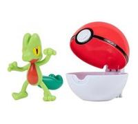 Coffret Pokemon Pokeball - Arcko Et Sa Poke Ball Blanche Et Rouge - Pokéball - Clip 'n' Go - Figurine - Set Jouet Garcon + 1 Carte Animaux