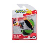 Coffret Pokemon Pokeball - Flamiaou Et Sa Sombre Ball - Sombreball - Clip 'n' Go - Figurine - Set Jouet Garçons + 1 Carte Animaux