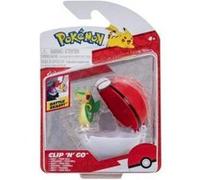 Coffret pokemon pokeball - vipelierre et sa poké ball - pokéball - clip 'n' go - figurine - set jouet garçons + 1 carte animaux