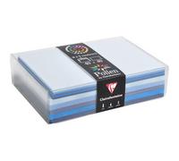 Coffret Pollen de 40 enveloppes 90x40mm + 40 cartes 82x128mm - Assorti de Bleu
