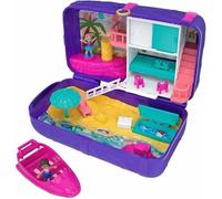 Coffret Polly Pocket A La Plage Avec Bateau Et 2 figurines - Jouet Fille