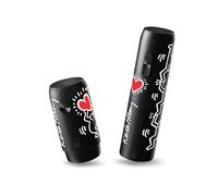 Coffret pompe et tire bouchon électrique keith haring - Vacuvin - Noir - Plastique Noir