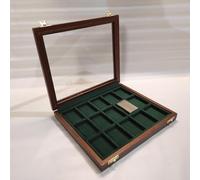 Coffret porte-briquets - vitrine pour briquets de collection ZIPPO ST DUPUNT (photo le modèle en velours vert)