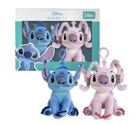 Coffret Porte-clés Disney Stitch et Angel, set de 2, 15 cm.