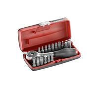 Coffret porte-embouts à cliquet 1/4 FACOM manche rotatif + 22 embouts - R.PE360J22PB