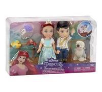 Coffret poupée articulée petite sirène + eric se marie chien max sébastien polochon - figurines personnages - set princesse + carte G