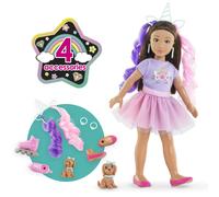 Corolle – Coffret poupée mannequin Luna Licorne, 28 cm, 4 accessoires, dès 4 ans