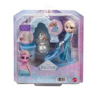 Mattel Coffret poupée Elsa La Reine des Neiges JJP87 – Tenue de nuit, moule Olaf, traîneau