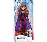Coffret Poupée Reine Des Neiges II : Anna Robe Violet - Disney - Collection Poupee Mannequin - Set Fille + 1 Carte Animaux