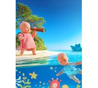 Coffret poupon mini bain multicolore TU