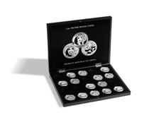 Coffret Pour 20 Monnaies Panda Argent En Capsules, Noir