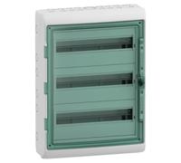 Coffret pour appareillage modulaire Mureva Schneider Electric - 3 rangées - 18 modules - IP65 - En saillie