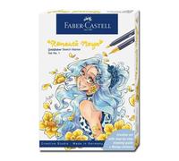 Coffret pour apprendre a dessiner les mangas - Feutres + papier + instructions - Faber-Castell - Goldfaber - Romantic manga n°1