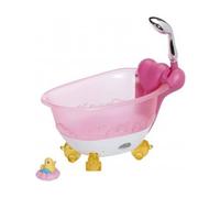 Coffret pour Baby Born Baignoire de Bain Rose Interactive - Set Accessoires pour poupées et Poupon + 1 Carte Offerte - nouveauté