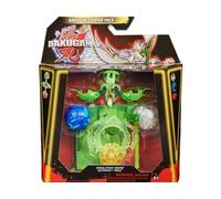 Coffret pour Bakugan Battle League - Starter Pack spécial Attaque ventri octogan trox - Set 3 Boules Transparentes Vert Bleu et Carte Tigre