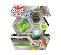 Coffret pour Bakugan Pack Armored Alliance tretorous - Cycloid - auxillataur - Set 3 Boules Verte Blanche Noire + 1 Carte Tigre