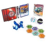 Coffret pour Bakugan - Pack de démarrage serpillious Ultra auratoa ninjiton : 3 Boules (Bleu, Blanche, Noire) - Set geogan Rising Serie 3 et Carte Tigre