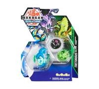 Coffret pour Bakugan - Pack de démarrage tretorous Ultra pharol Neo dragonoid : 3 Boules (Noir Verte Bleu) - Set Evolutions Serie 4 et 1 Carte Tigre