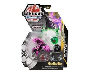 Coffret pour Bakugan - Pack Platinum Power up : Blitz Fox Nano Riptide Nano Fury : 3 Boules - Set Evolutions Serie 4 avec Carte Tigre