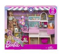 Coffret Pour Barbie Animalerie Avec Animaux + Accessoires + Poupées - Poupée Mannequin Professeur - Métier - Set 25 Pieces + 1 Carte Tigre