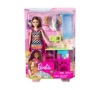 Coffret pour Barbie animalerie + Chien + Lapin + 3 Accessoires + poupée Mannequin - métier - Set 5 Pieces + 1 Carte Animal