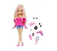 Coffret pour Barbie Blonde ondulés Équipe de rêve - Set poupée Mannequin + 1 Carte