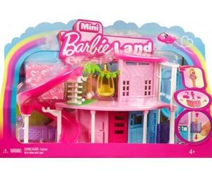 Coffret pour Barbie Maison avec Toboggan de poupée + 1 Figurine + Accessoires - Set Mini pour barbieland + Carte Animal