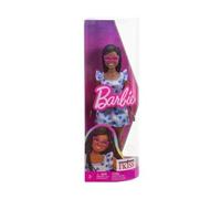 Coffret pour Barbie poupée Mannequin Noire et Robe Bleue avec Coeurs - Set Jouet Fille + 1 Carte Tigre