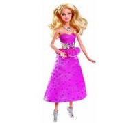 Coffret pour barbie : poupée robe rose pailletée avec collier et une ceinture - nouveauté poupée mannequin - accessoire multicolore G