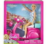 Coffret Pour Barbie Scooter Et Casque Et 1 Poupée - Set Poupée Mannequin Et 1 Carte - Jouet Fille