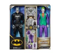 Coffret pour Batman + Jocker - 2 Figurines 30 cm + 12 Accessoires - Set Personnage DC + 1 Carte Tigre - Jouet garçon