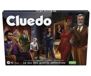 Coffret pour cluedo Classique Original, Version Francaise - Mystere, Detectives, enquete - Famille, Enfant 8 Ans - Set Jeu Societe Plateau + Carte Tigre