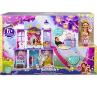 Coffret pour enchantimals Chateau Royal 66cm poupées Felicity Renard et Flick + 15 Accessoires - Set Figurine Animal + 1 Carte Tigre - Mini-Poupee