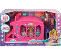 Coffret pour enchantimals Grand Camion de Mode 42cm + poupée Caddy Cat + 1 Animal + 27 Accessoires + 1 Carte Tigre - Jouet Fille