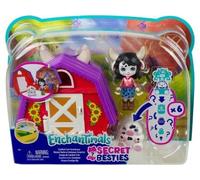 Coffret pour enchantimals Maison de la Vache + poupée Cambrie Vache - Coffret Mini Poupee + Animaux + Accessoires - Set Figurines + Carte