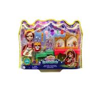 Coffret Pour Enchantimals Poupée Fabrica Fox Et Frisk Le Renard : Salon De beauté - Figurine 15cm Avec Animal - Mini-poupee