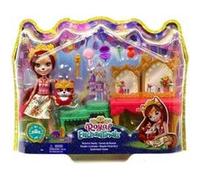 Coffret Pour Enchantimals Poupée Fabrica Fox Et Frisk Le Renard : Salon De Beauté - Figurine 15cm Avec Animal - Mini-Poupee