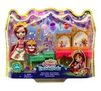 Coffret pour enchantimals poupée fabrica Fox et Frisk Le Renard : Salon de beauté - Figurine 15cm et Animal - Set Mini-Poupee + Carte Animal