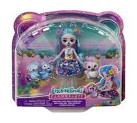 Coffret pour enchantimals Poupee Karalee Koala et Bloke + 2 bébé Koala - Figurine 15cm et Animal - Mini-Poupee + Carte Animal