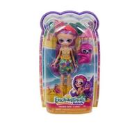 Coffret pour enchantimals Poupee sabindra Sloth et Tang Paresseux - Figurine 15 cm avec Animal - Mini-Poupee + Carte Animal