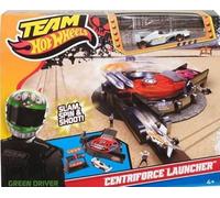 Coffret pour Hot Wheels : propulseur Lanceur centriforce Team + 1 Voiture - Set véhicule Miniature + Carte Tigre
