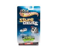 Coffret pour Hot Wheels Voiture Verte synkro : Stunt Devils - Set véhicules cascadeurs + 1 Carte Tigre - nouveautés