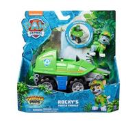 Coffret Pour Jungle Pups Rocky + Véhicule Tout Terrain De Luxe Transformable - Set Figurine Et Véhicule + 1 Carte Tigre