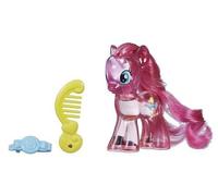 Coffret pour Little Pony : Poney Rose Pinkie Pie avec cheveaux Long et Paillettes Magiques - Set Mon Petit Poney avec Carte Tigre - Jouet Fille